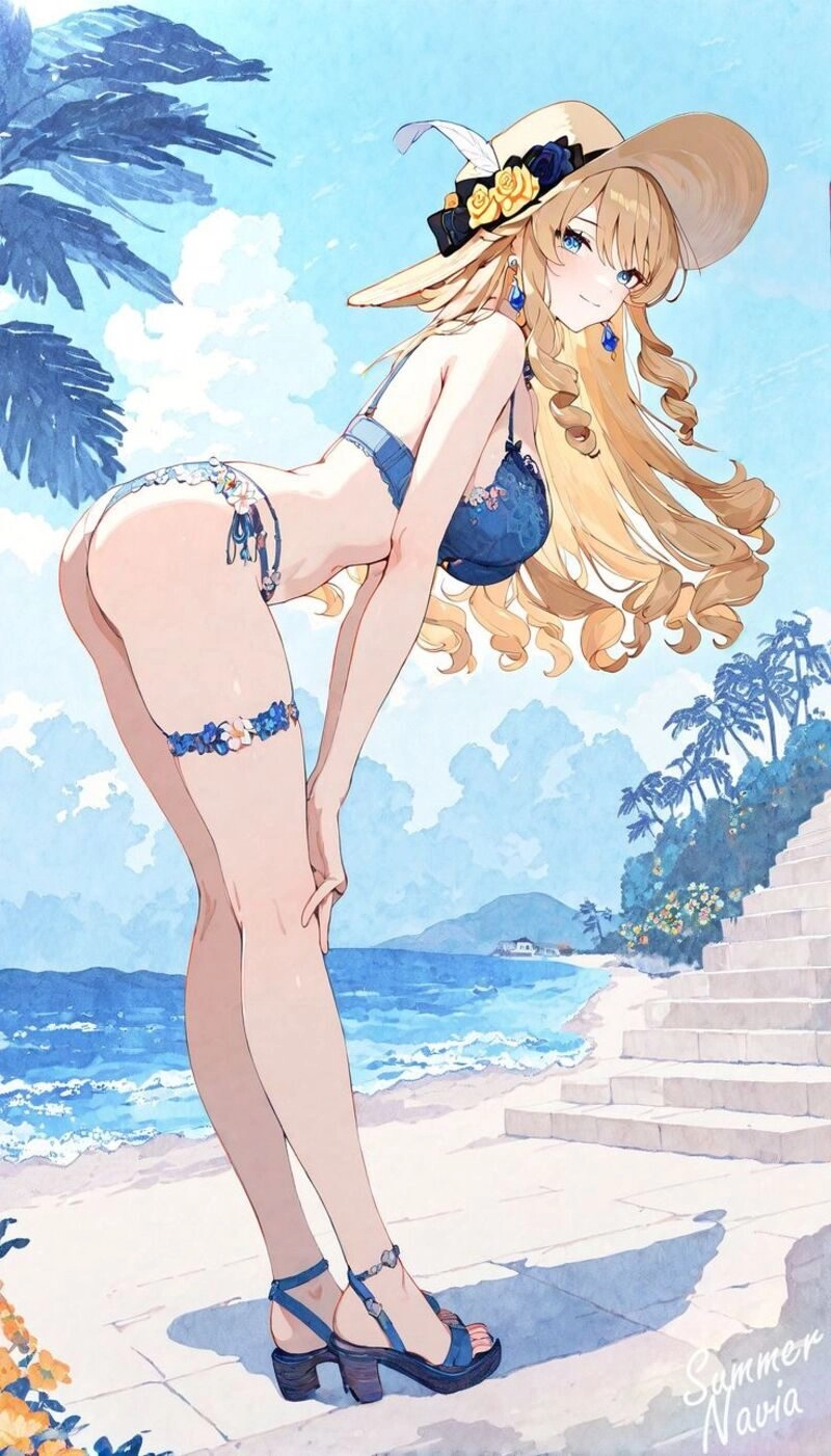 ảnh gái anime bikini