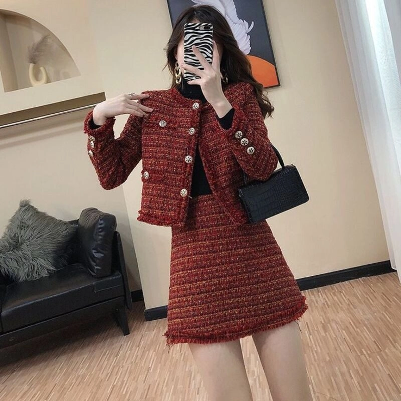 phối đồ với áo dạ tweed