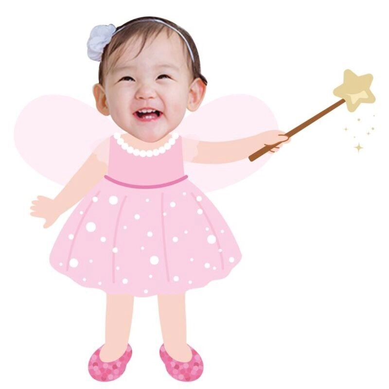 mẫu ảnh chibi ghép đầu cho be gái