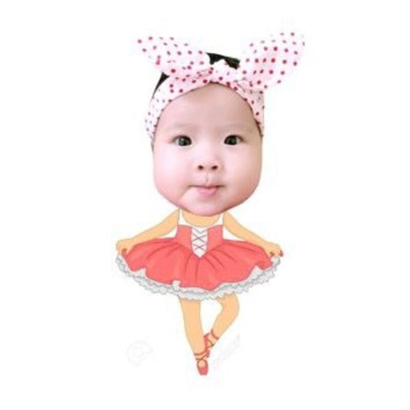 mẫu ảnh chibi ghép đầu cho be gái