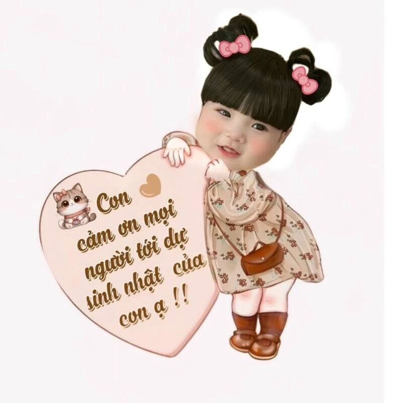 mẫu ảnh chibi ghép đầu cho be gái