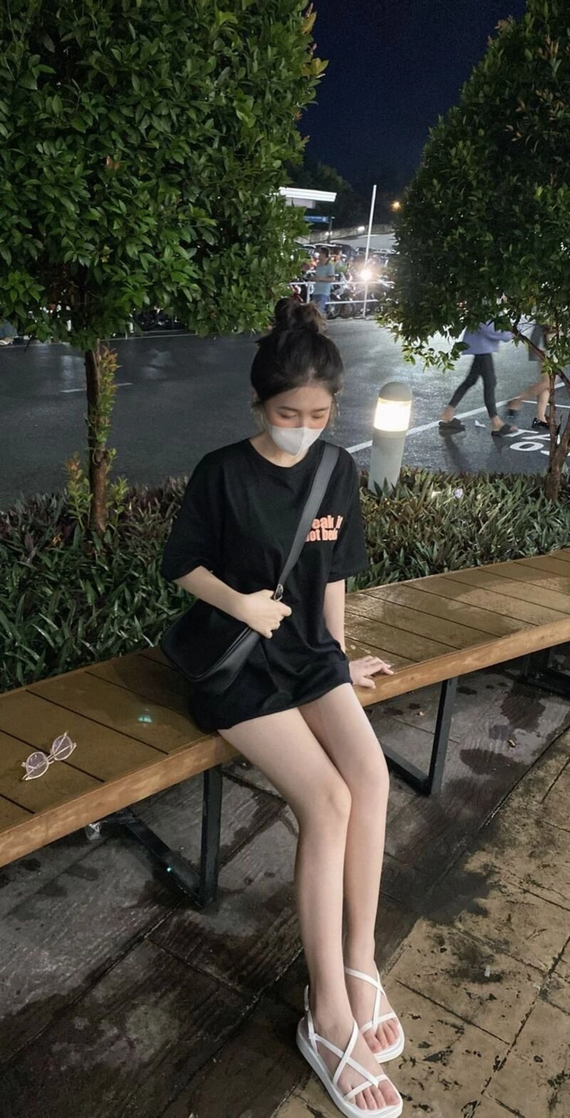 ảnh gái xinh che mặt girl phố